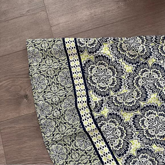 Maggy London Lime Green Floral Fit & Flare Knee Length Dress - Picture 4 of 7